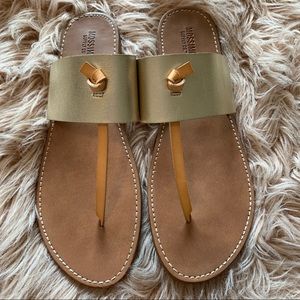 Mossimo Gold Strap Sandals size 8.5
